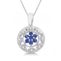 CZ 925 Pendentifs en argent Collier bijoux pour filles